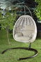 Hanah Home Silla Columpio Individual de Jardín en Crema